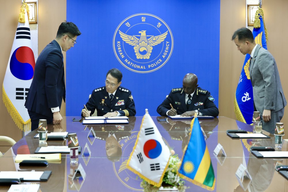 Rwanda, South Korea police sign cooperation deal